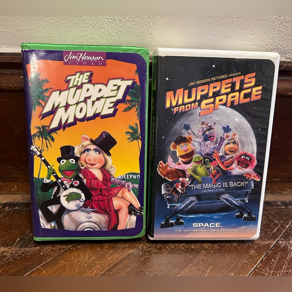 The Muppet Movie and Muppets From Space VHS Tapes